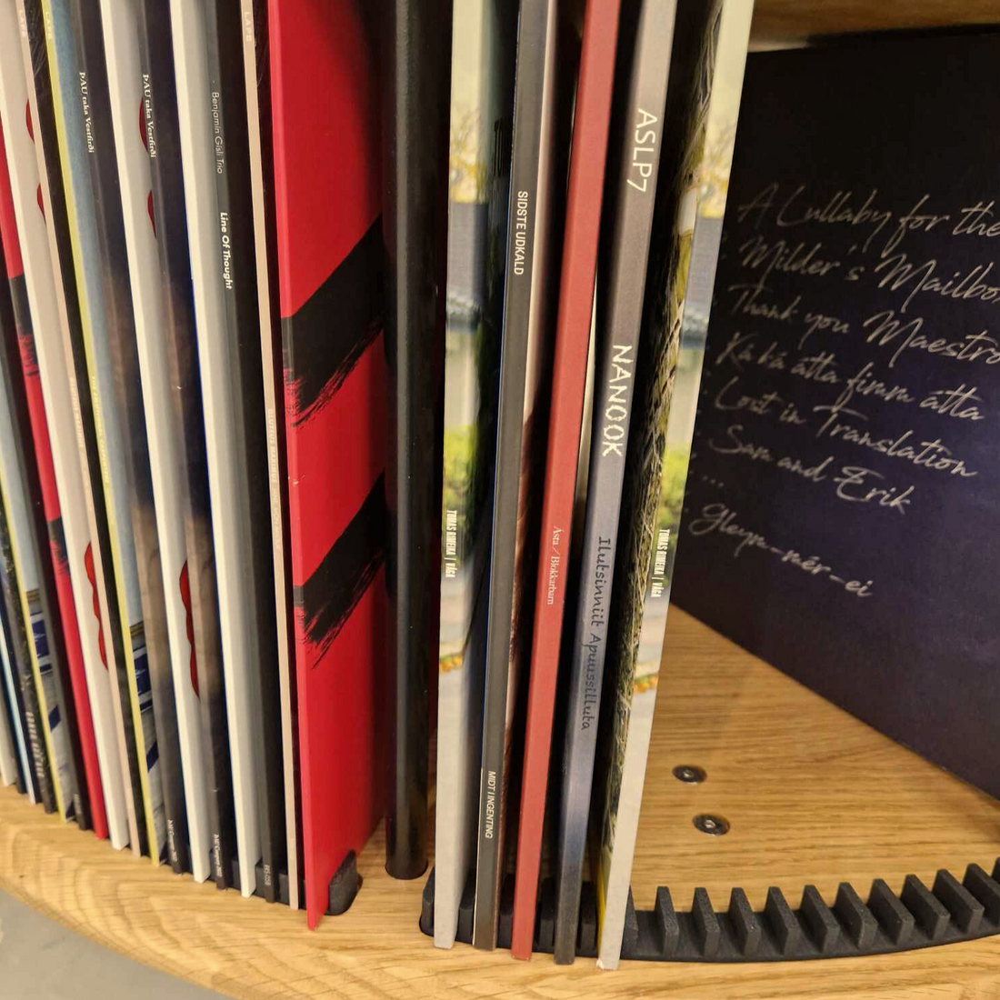 Double vinyl holder for Display LUNA