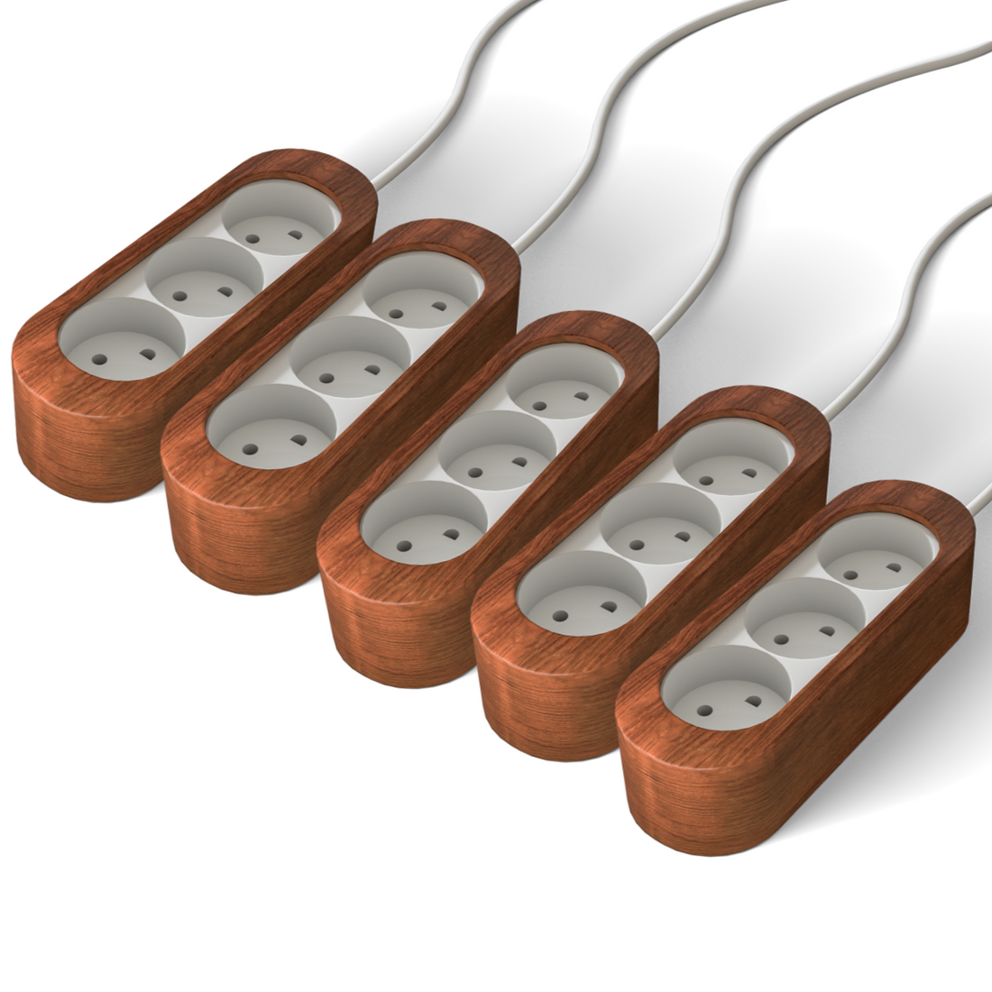 SOCKET BOX - Walnut (5 pack)