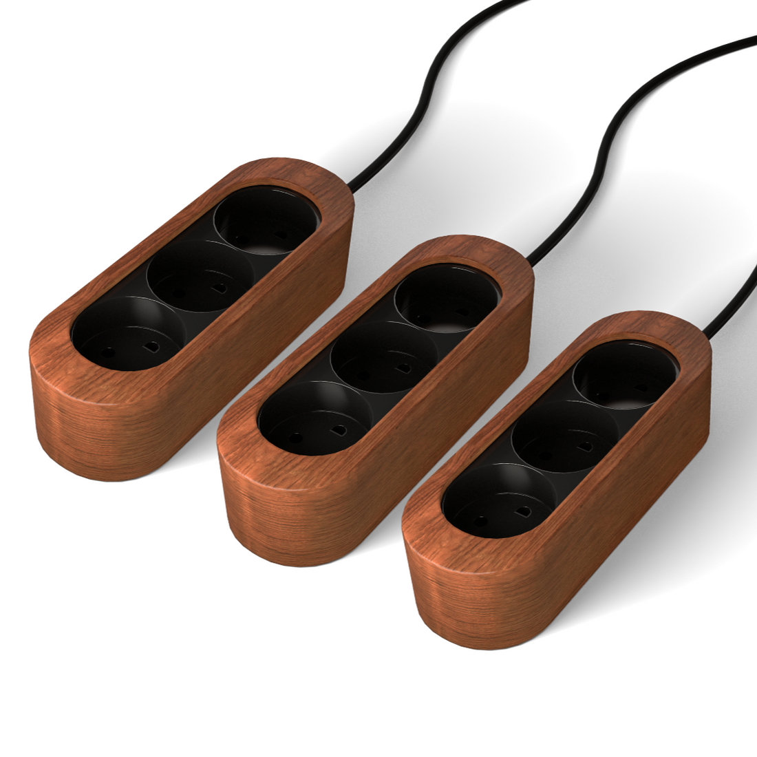 SOCKET - Walnut (3 pack)