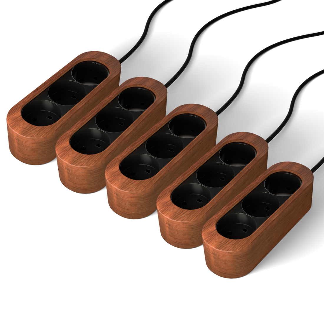 SOCKET BOX - Walnut (5 pack)